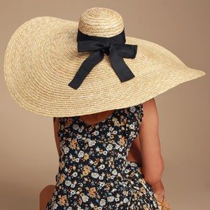 Take Me Away Beige Oversized Floppy Straw Hat